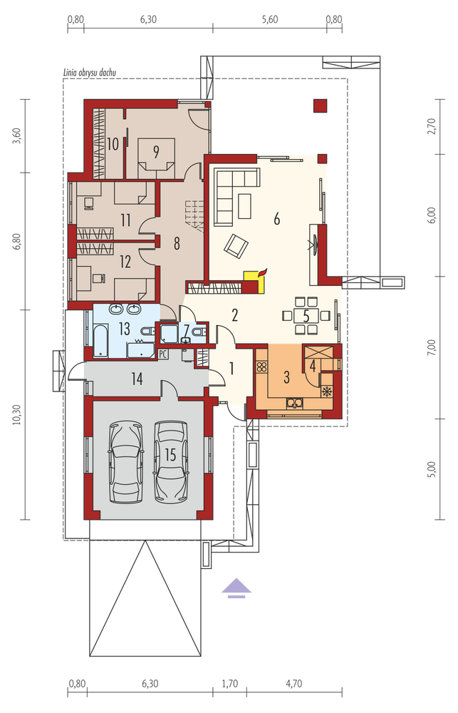 Rzut parteru POW. 0,0 m²
