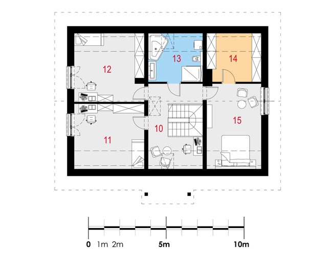 Rzut poddasza POW. 94,2 m²