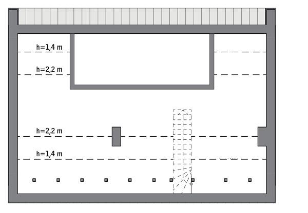 Rzut poddasza: do indywidualnej adaptacji (40,1 m2 powierzchni użytkowej)