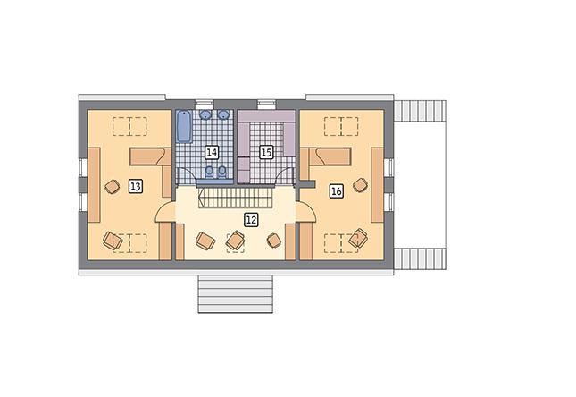 Rzut poddasza POW. 95,8 m²