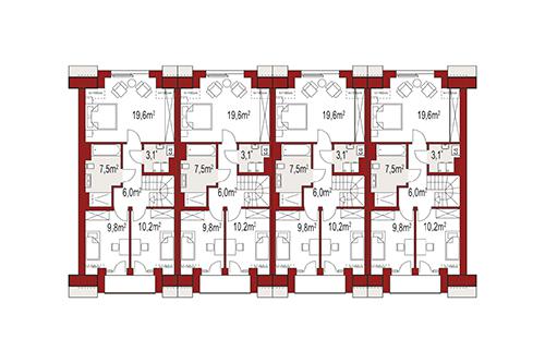 Rzut poddasza POW. 0,0 m²