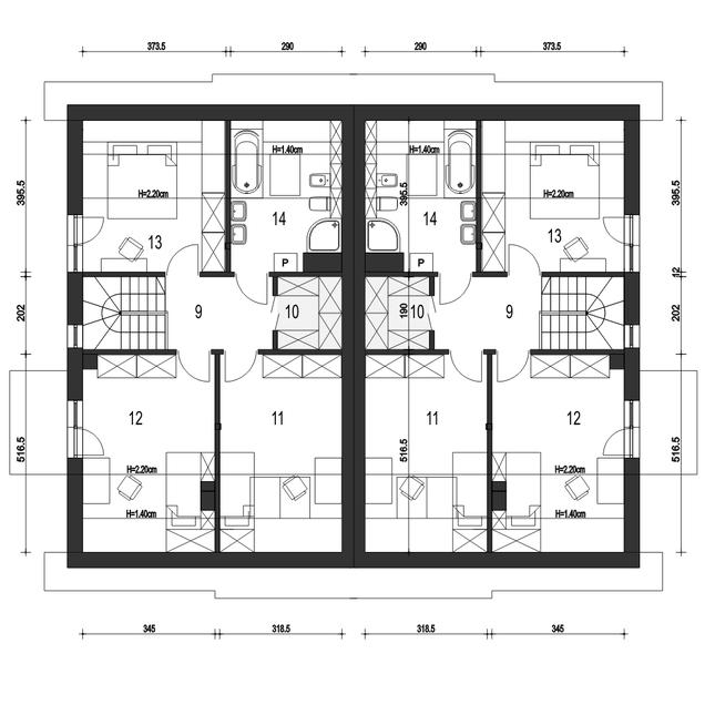Rzut poddasza POW. 66,7 m²