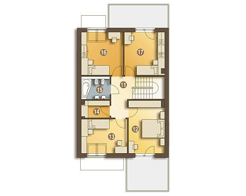 Rzut poddasza POW. 67,5 m²