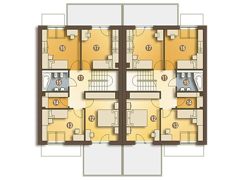 Rzut poddasza POW. 67,4 m²