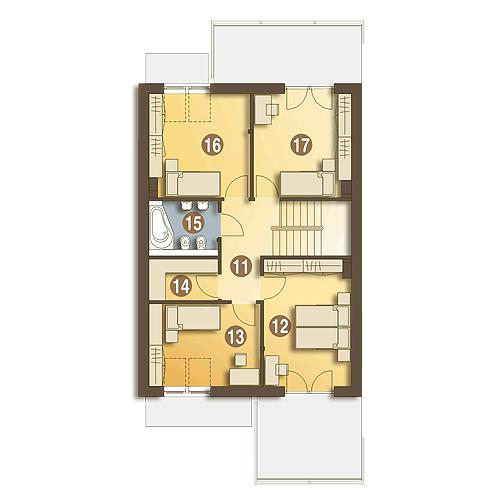 Rzut poddasza POW. 68,0 m²