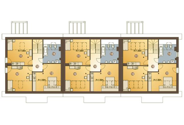 Rzut poddasza POW. 81,8 m²