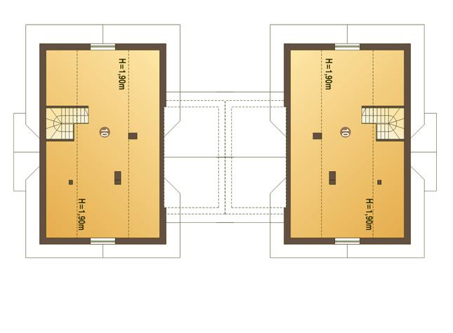 Rzut poddasza POW. 31,2 m²