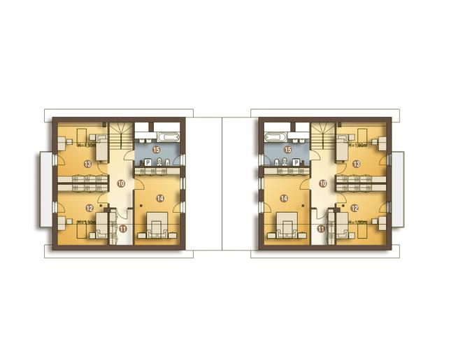 Rzut poddasza POW. 78,7 m²
