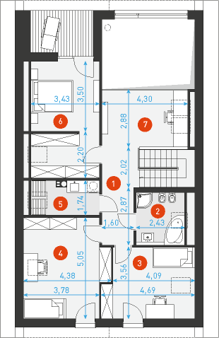 Rzut poddasza POW. 0,0 m²