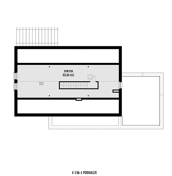 Rzut poddasza lustro: do indywidualnej adaptacji
