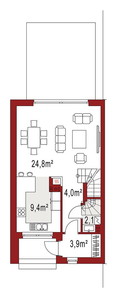 Rzut parteru POW. 0,0 m²
