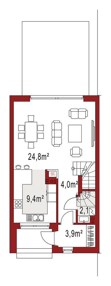 Rzut parteru POW. 0,0 m²