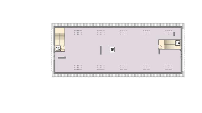 Rzut poddasza POW. 383,3 m²