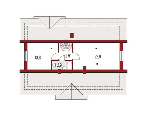 Rzut poddasza: do indywidualnej adaptacji