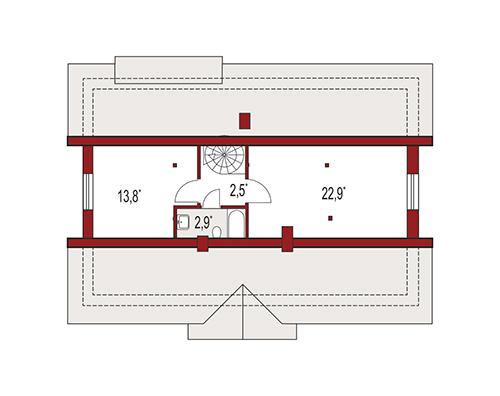 Rzut poddasza: do indywidualnej adaptacji