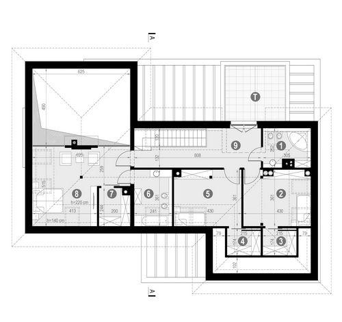 Rzut poddasza POW. 115,9 m²