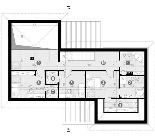 Rzut poddasza POW. 111,2 m²