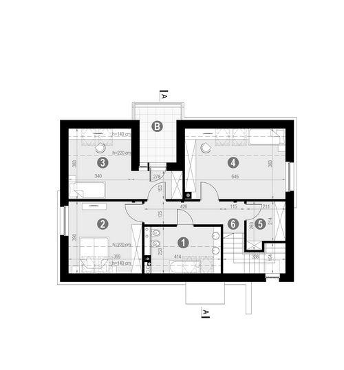 Rzut poddasza POW. 78,8 m²