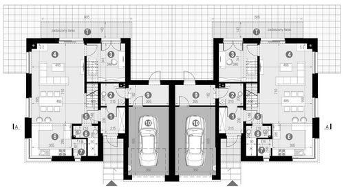 Rzut parteru POW. 101,4 m²