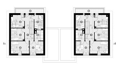 Rzut poddasza POW. 83,9 m²