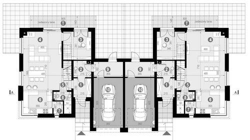 Rzut parteru POW. 101,4 m²