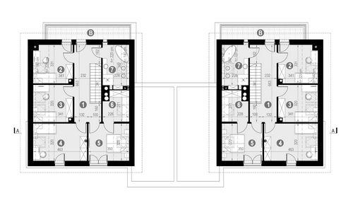 Rzut poddasza POW. 83,9 m²