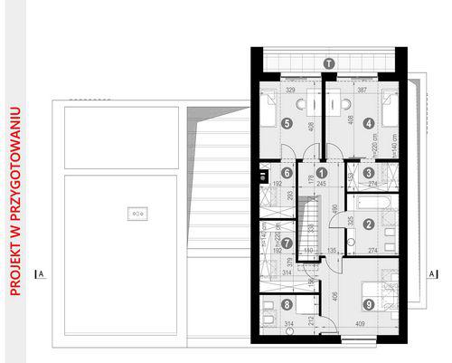 Rzut poddasza POW. 97,2 m²