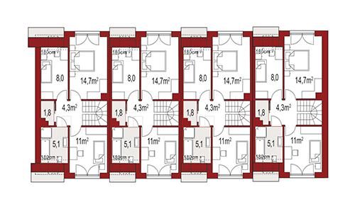 Rzut poddasza POW. 0,0 m²