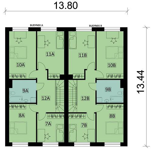 Rzut piętra POW. 0,0 m²