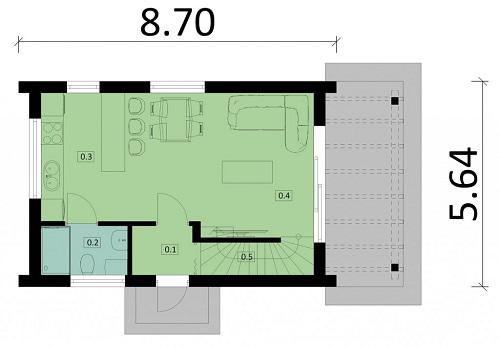 Rzut parteru POW. 0,0 m²