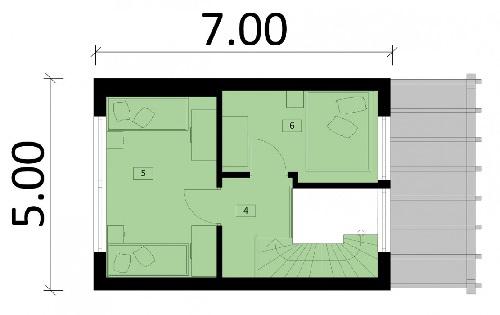 Rzut poddasza POW. 0,0 m²