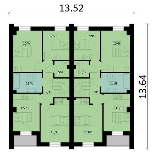 Rzut piętra POW. 0,0 m²