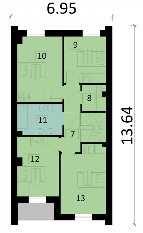 Rzut piętra POW. 0,0 m²