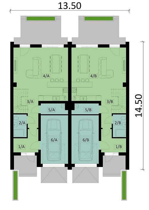 Rzut parteru POW. 0,0 m²