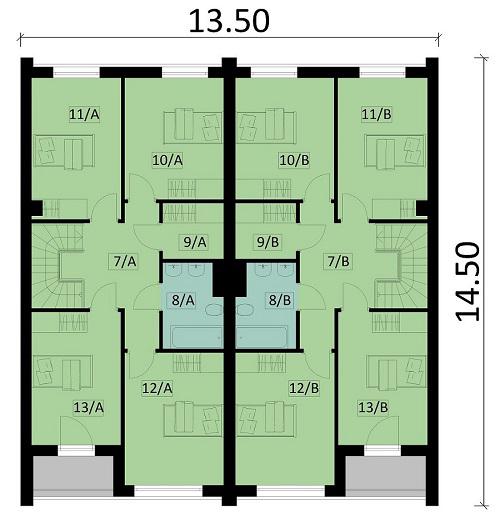 Rzut piętra POW. 0,0 m²