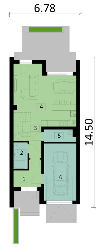 Rzut parteru POW. 0,0 m²