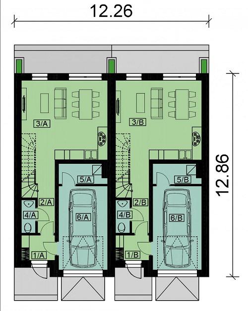 Rzut parteru POW. 0,0 m²