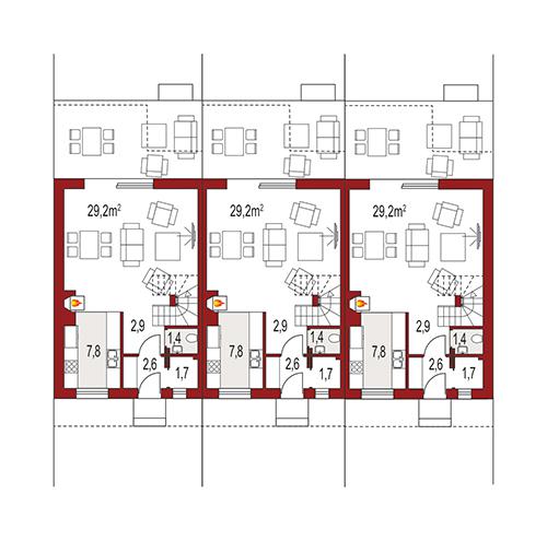 Rzut parteru POW. 0,0 m²