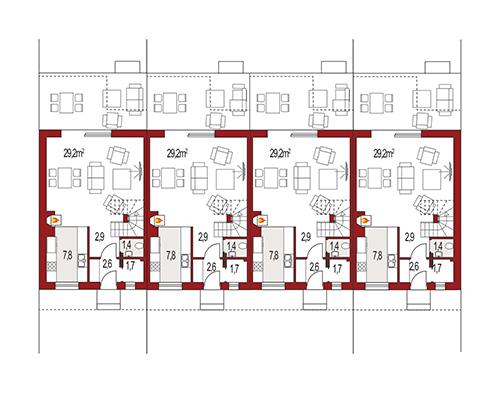 Rzut parteru POW. 0,0 m²
