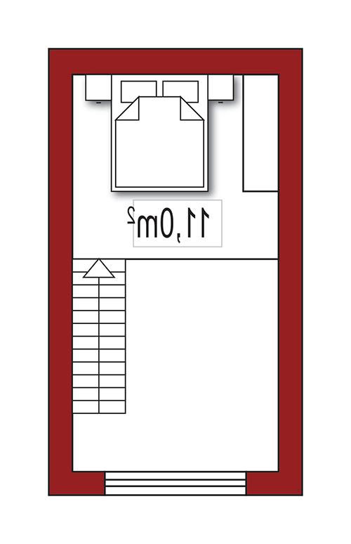 Rzut piętra lustro POW. 0,0 m²
