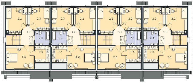 Rzut poddasza POW. 81,8 m²