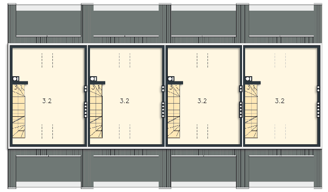 Rzut poddasza POW. 36,7 m²