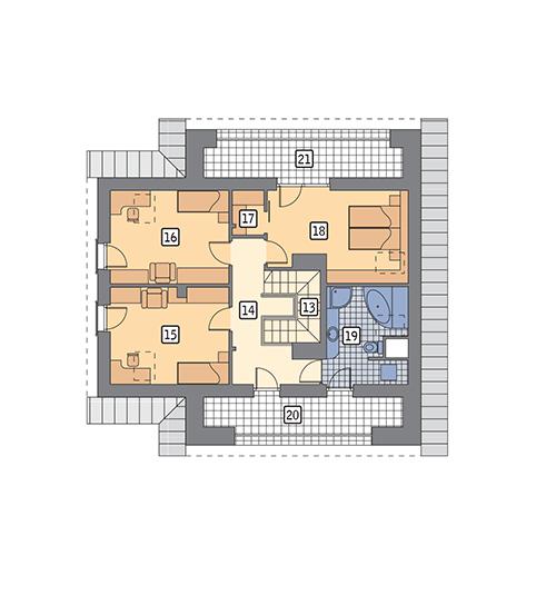 Rzut poddasza POW. 94,3 m²