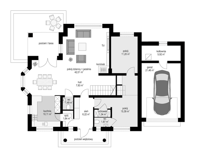Rzut parteru POW. 0,0 m²