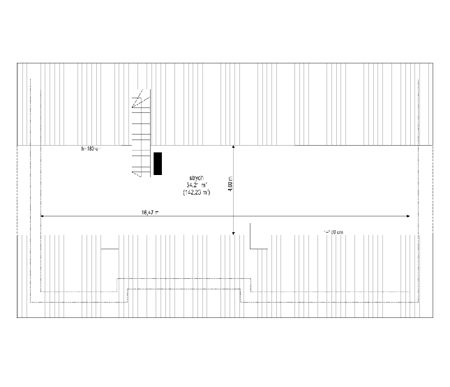 Rzut strychu POW. 0,0 m²