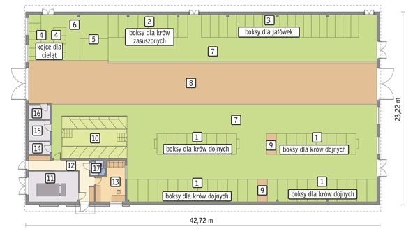 Rzut przyziemia POW. 930,2 m²