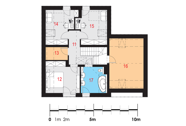 Rzut poddasza POW. 79,4 m²