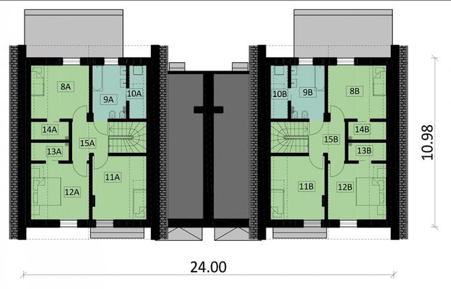 Rzut poddasza POW. 110,3 m²