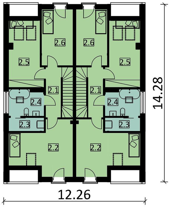 Rzut poddasza POW. 110,3 m²