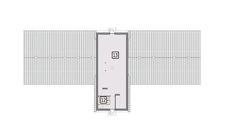 Rzut poddasza POW. 122,6 m²